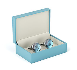 Image showing Box with cufflinks