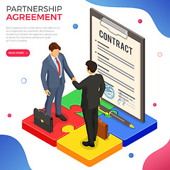 Image showing Partnership, Handshake Business Mans, B2B