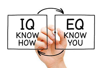 Image showing IQ Know How EQ Know You Concept