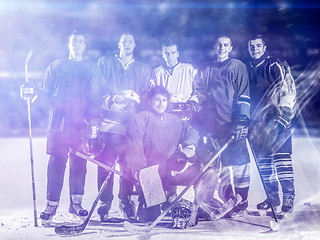 Image showing ice hockey players team