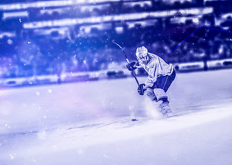 Image showing ice hockey player in action