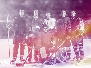 Image showing ice hockey players team