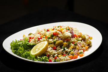 Image showing rice salad