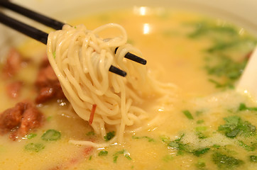 Image showing Japanese ramen in restaurant