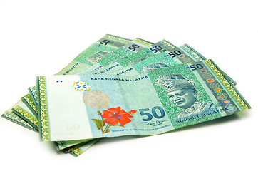 Image showing Stack of Malaysia Ringgit