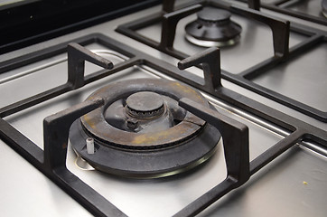 Image showing Gas stove on countertop