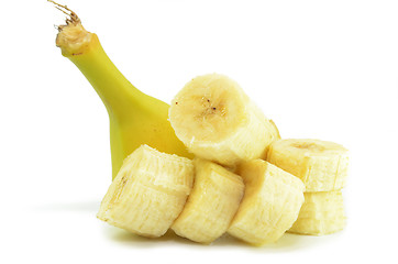 Image showing Ripe bananas isolated