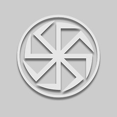 Image showing kolovrat slavic sign icon