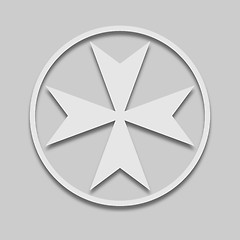 Image showing maltese cross in light color