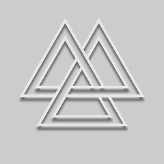 Image showing Valknut Viking Time Symbol