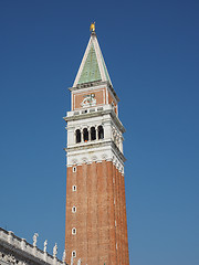 Image showing St Mark campanile in Venice