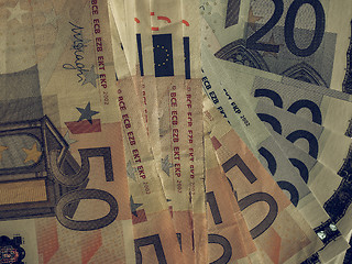 Image showing Vintage Fifty and Twenty Euro notes