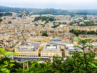 Image showing HDR Aerial view of Bath