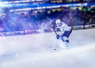 Image showing ice hockey player in action