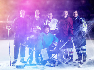 Image showing ice hockey players team