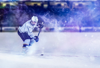 Image showing ice hockey player in action