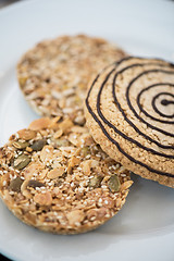 Image showing Mixed cookies closeup