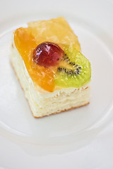 Image showing Piece of Fruit cake