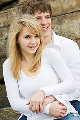 Image showing Caucasian couple in love