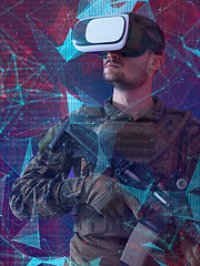 Image showing soldier virtual reality neural network