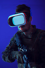 Image showing soldier virtual reality