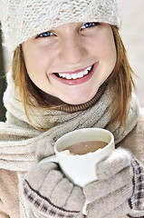 Image showing Winter girl