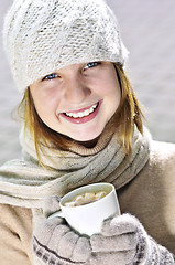 Image showing Winter girl