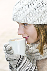 Image showing Winter girl