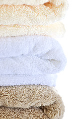 Image showing Stack of towels