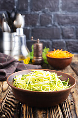 Image showing Zucchini noodles 