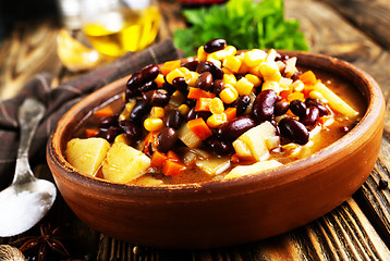 Image showing chilli corn carne