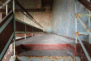 Image showing Old Abandoned staircase