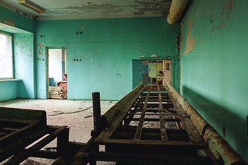 Image showing Abandoned and messy room in manufacture