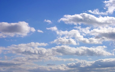 Image showing fluffy clouds