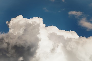 Image showing Blue sky background with white clouds