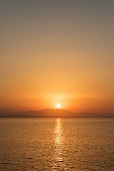 Image showing Beautiful sunset over the horizon