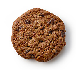 Image showing chocolate cookie on white background