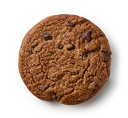 Image showing chocolate cookie on white background