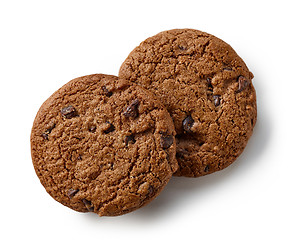 Image showing two chocolate cookies