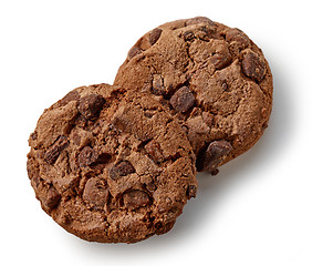 Image showing two chocolate cookies