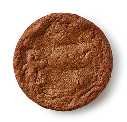 Image showing chocolate cookie on white background