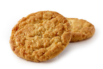 Image showing two cookies on white background