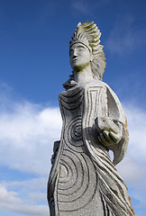 Image showing Thumette - Tunvez statue in Brittany Valley of the Saints