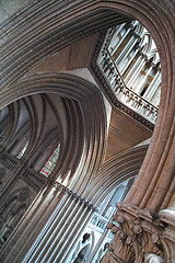 Image showing Cathedral of Coutances, view of the transept