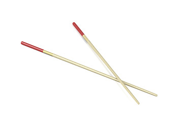 Image showing Wooden chopsticks