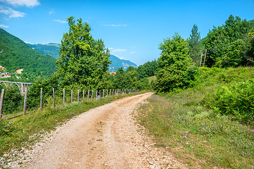 Image showing Mountain road in Montenegro