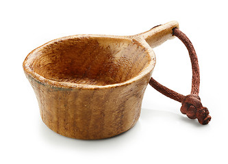 Image showing empty wooden bowl