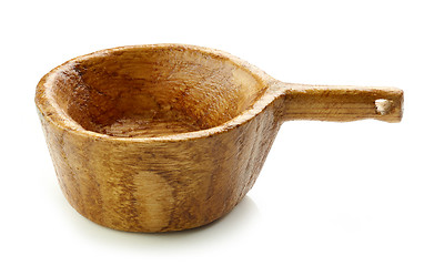 Image showing empty wooden bowl