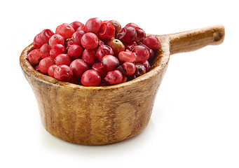 Image showing red pepper in wooden cup