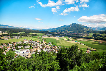 Image showing Panoramic view of Gruyere, Switzerland